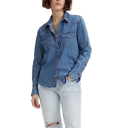 Levi's Women's Ultimate Western Shirt (Also Available in Plus), Mighty Fine, Medium