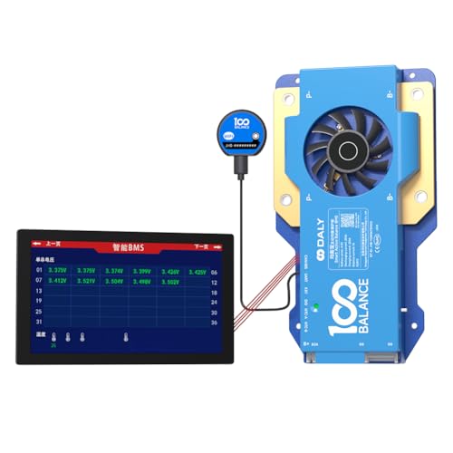 100BALANCE 250A 8-24S Smart Active Balance CAN BMS + WiFi Module +4.3inch Touch LCD Display Set