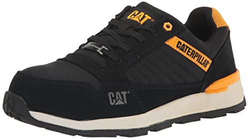 Cat Footwear Men's Venward Composite Toe Industrial Shoe, Black/CAT Yellow, 9