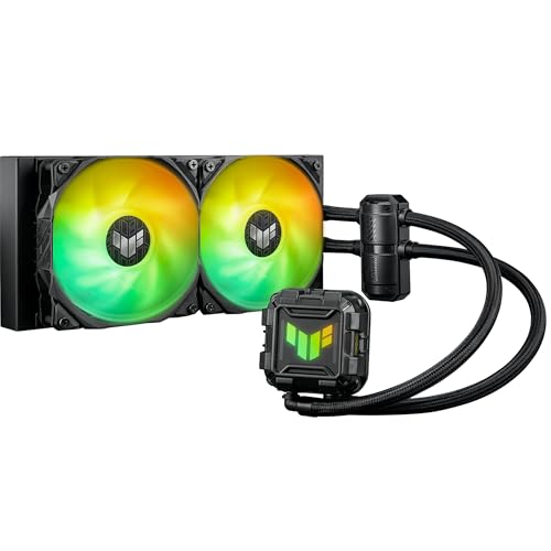 ASUS TUF Gaming LC II 240 ARGB All-in-One Liquid CPU Cooler (Aura Sync Lighting, 2X TUF Gaming 120 mm ARGB Radiator Fan, Black)