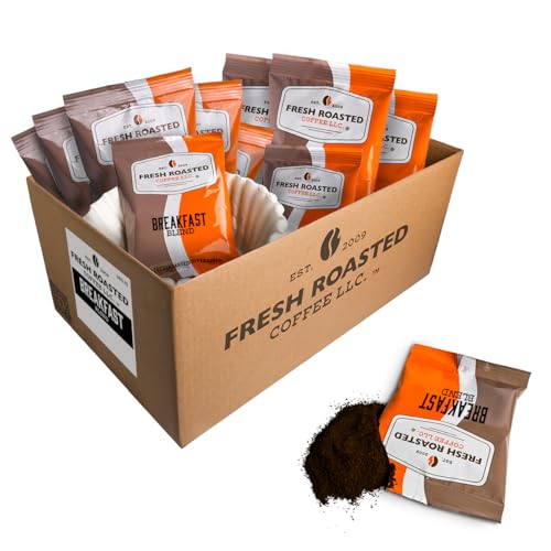Fresh Roasted Coffee, Breakfast Blend, Kosher, Pre-Ground Fractional Packs, 2.25 Ounce, 36 Count