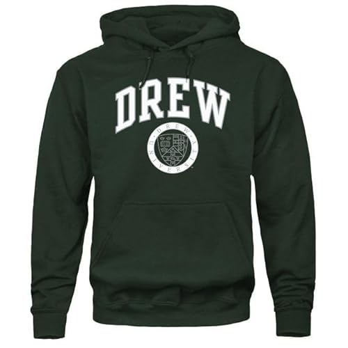 Barnesmith Drew University Rangers Hooded Sweatshirt, Heritage, Green, Medium
