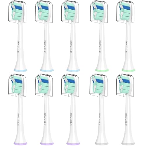 Replacement Toothbrush Heads for Philips Sonicare Replacement Heads, Electric Replacement Brush Head Compatible with Phillips Sonicare Electric Toothbrush, for Philips Sonic Care Brush,10 Pack