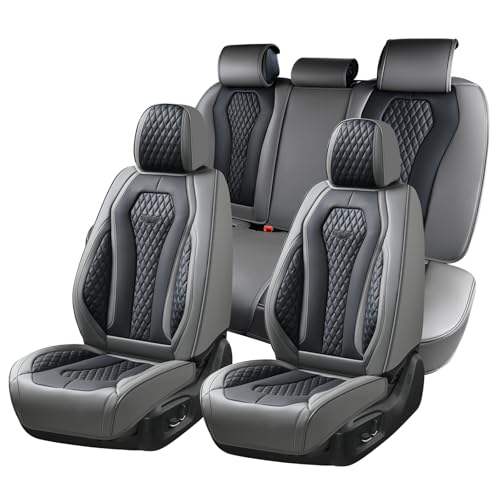 Coverado Car Seat Covers Full Set, Black Seat Covers, Automotive Car Seat Cover, Car Seat Cushion, Auto Seat Covers Front Seats Back Seat Cover, Car Seat Protector Universal Fit Most Cars