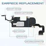 DGSCSMY for iPhone 12 Pro Max Earpiece Front Speaker Replacement Repair Kit 6.7" OEM Ear Module Part with Ambient Light Sensor Proximity Sensor Connector Fix Tools A2342 A2410 A2411 A2412