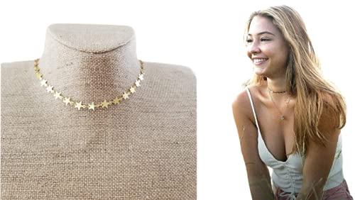 Gold Star Chain Necklace OBX Sarah Cameron Choker