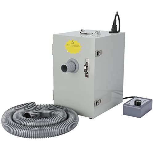 LVCHEN Dental Lab Grinding Vacuum Cleaner Single-Row Digital Dust Collector 110V 370W Silent Vacuum Dust Extractor for Laboratory
