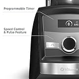 Vitamix Con A3300 Ascent Series Smart Blender, Professional-Grade, 64 oz. Low Profile Container, Brushed Stainless Finish