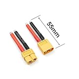 3 Pairs XT60 Plug Female and Male Connector with 12AWG Silicon Wire for RC Lipo Battery Cable Drone