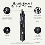 MANSCAPED® The Weed Whacker® 2.0 Electric Nose & Ear Hair Trimmer – 7,000 RPM Precision Tool with Rechargeable Battery, Wet/Dry, Easy to Clean, Improved Stainless Steel Replaceable Blade