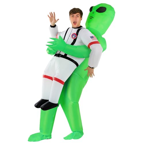 Morph Inflatable Alien Costume Adult, Blow Up Alien Abduction Costume, Halloween Costumes for Adults, One Size