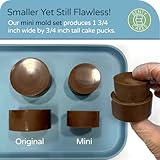 Benty Cakes - The Original Mini Cake Puck Mold Set – Better than a Cake Pop! Make Chocolate Covered Desserts – BPA Free Silicone – Includes 1 Mold Set, 1 Plastic Tray, and 1 Scraper