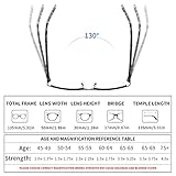 CRGATV 3-Pack Reading Glasses for Women Blue Light Blocking Metal Half Frame Computer Readers Anti UV/Eye Strain/Glare (+2.0 Magnification Strength)