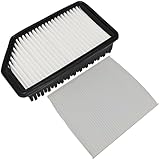 Engine & Cabin Air Filter Fit for 2012-2017 Hyundai Accent Veloster L4 1.6L, Fit for Kia Rio L4 1.6L, Replace 28113-1R100 97133-2E210 281131R100 971332E210