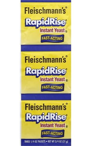 Fleischmann's Rapid Rise Instant Yeast Fast Acting 0.25 Ounce, 3 Count - PACK OF 8