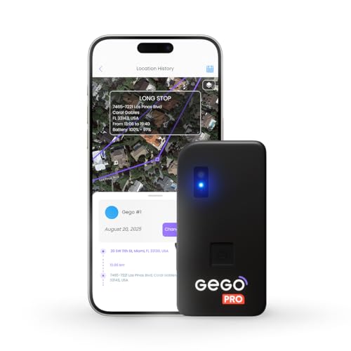 GEGO PRO Luggage Tracker with Bag Opening Alert | Real-Time GPS Tracking, WiFi, GSM & Bluetooth | Long Battery Life | Subscription Required