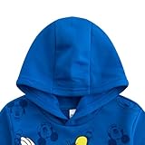 Disney Mickey Mouse, Goofy and Donald Duck Boys Pullover Hoodie for Toddler, Little and Big Kids Blue