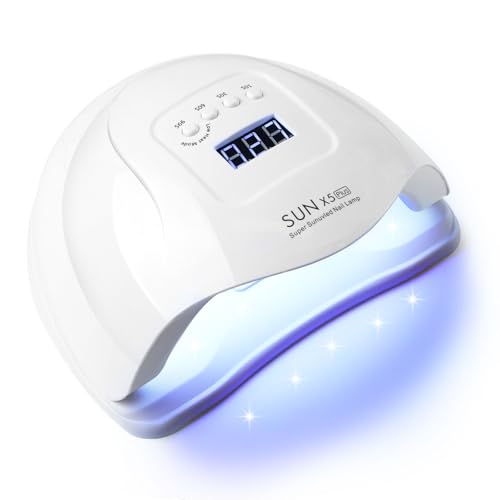 UV Light for Gel Nails-120W High-Power lámpara para uñas with 36 LED Beads&365-405nm Dual Wavelength for Rapid Curing,No Dark Hands&Eye-Safe Design, Smart Sensor Tech,for Home&Salon Use in Sleek