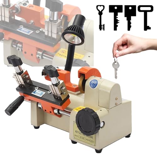 Horizontal Key Cutting Machine,Automatic Keys Cutter,Key Making Machine with LED Display,Duplicate Cutting Tool for Motorcycle, Electric Car & Door Lock Keys