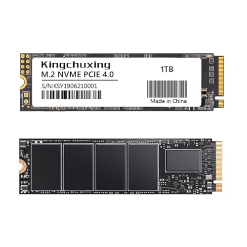 Kingchuxing NVMe SSD 512GB, PCIe 4.0 M.2 2280 Gaming SSD, Seq. Read Speeds UP to 5200MB/s, Internal Solid State Drive for PS5 Enthusiasts, High End Computing, Gaming (512, GB)