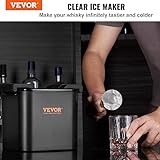 VEVOR Ice Ball Maker, 2 Cavity Crystal Clear Ice Ball Maker 2.36inch Ice Sphere Maker with Storage Bag and Ice Clamp, Round Clear Ice Cube Sphere Tray for Whiskey Scotch Cocktail Brandy Bourbon