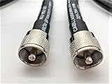 Cable Assemblies Now - Times Microwave Low Loss Coaxial Cable - LMR-400/LMR400 - UHF-Male to UHF-Male (PL259) Connectors - 50 Feet - for WiFi/Ham/CB/Two-Way Radios, Antenna Installation, Transmitters