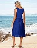 GRACE KARIN 2025 Womens Summer Square Neck Simple Cute Casual Sleeveless Dress Royal Blue XL