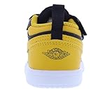 NIKE Jordan 1 Low Alt Baby/Toddler Shoes (DR9747-072, Black/White/Yellow Ochre) Size 4