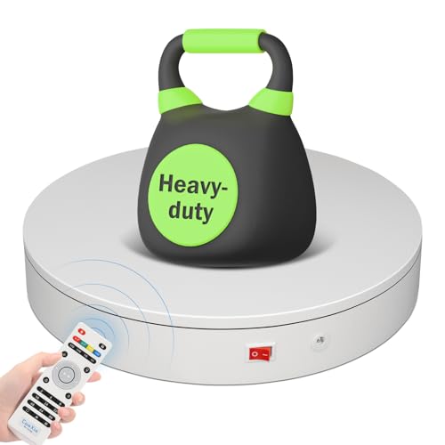 7.9In Remote Motorized Electric Turntable Rotating Display Stand Spinning Rotating Platform 360 Photography Turntable lazy susan base giratoria para for Photography,Display(Load Range:40~100lbs)