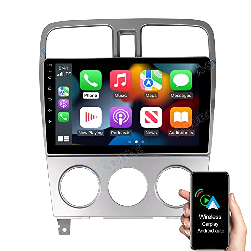 ASURE Car Stereo Radio Upgrade for Subaru Forester 2002-2007,4Core 2+64GB Android System Car GPS Navigation Unit with Wireless Carplay,Android Auto, 9" 1280x800 HD Touchscreen Multimedia Video Player