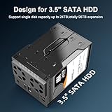 MAIWO USB-C 4 Bay HDD RAID Enclosure for 2.5" 3.5" SATA Drive with Cooling Fan, USB A-C 3.1 & C-C Cable Included, Supports Raid Normal,0,3,5,1/10,Clone/Large(jbod) & 72TB Capacity, DAS(NOT NAS)