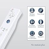 FASIGO Wii Remote with Nunchuck, Wii Controller with Nunchuck, Compatible with Nintendo Wii/Wii U, 2 Pack