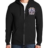 Biker Life Clothing 2025 Bike Week Daytona Beach Official Logo Zip-Up Hoodie(4XL, Black)