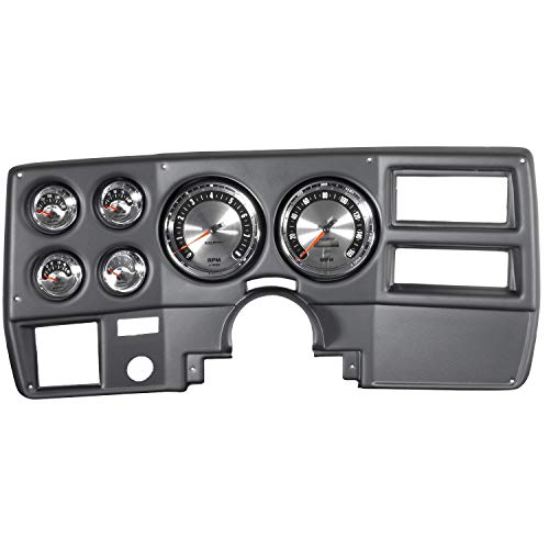 Auto Meter 7027 Complete Dash 6 Gauge Kit for Chevy Truck/Suburban 1973-1983, Tach/Mph/Fuel/Oilp/Wtmp/Volt, American Muscle
