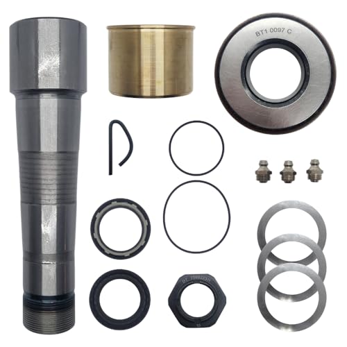 DT Parts Replacement for Volvo VNL King Pin | Replacement for Volvo VNL KingPin with Brass Bushing and Bearing | Part Number 85108338 | Compatible with King Ping Kit for Volvo VNL | Made in Germany