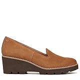 Vionic Women’s Aster Willa Wedge- Supportive Arch Support Dress Shoes for Women That Include an Orthotic Brown Suede 7.5 Medium