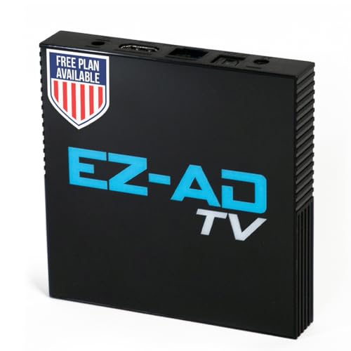 TV Digital Signage Player, Digital Signage 4k Player Kit, Auto-Post Content, Cloud-Controlled, Add Your PowerPoint Presentation, Free Plan & Mobile App, Thousands of Templates