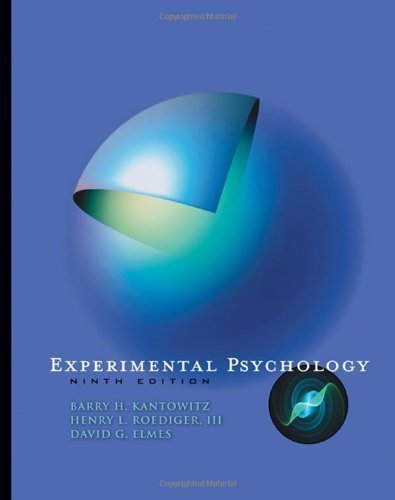 Experimental Psychology by Barry H. Kantowitz (2008-04-07)