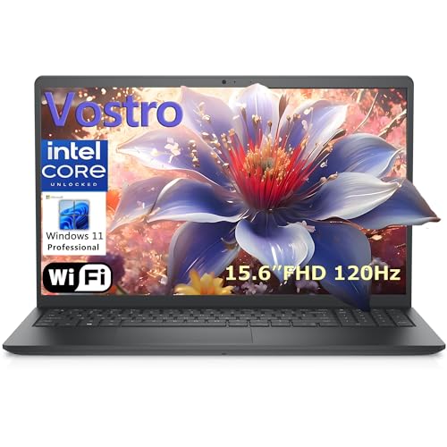 Dell 15.6" Laptop Computer for Home and Student, Intel Core Processor (Beat i5-1135G7), 32GB DDR4 RAM, 1TB PCIe SSD, Business Vostro 120Hz FHD, WiFi, Bluetooth, RJ45, HDMI, Windows 11 Pro