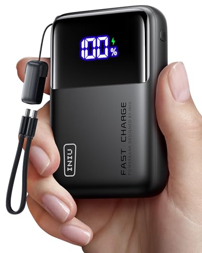INIU Power Bank, 20000mAh 65W Ultra Compact USB C Laptop Portable Charger, PD QC Fast Charging 3-Output External Battery Pack for Laptop MacBook iPad Tablet Steam Deck iPhone 16 15 14 Pro Samsung S22