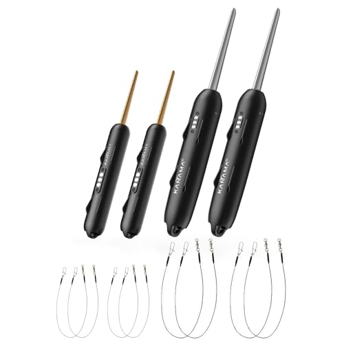 KANAMA Smart Bait - Waterproof Electric Bionic Lure, Dead Fish Revival & Auto Swimming, Electronic Fishing Gear for Freshwater & Saltwater Ready, 2 Mini & 2 Pro Pack