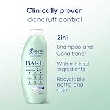 Head & Shoulders BARE Pure Clean 2in1 Dandruff Shampoo and Conditioner, Anti-Dandruff Treatment, 13.5 FL OZ