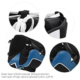 Boxing Helmet Guard with High Density Cotton for Mauy Thai Fighting Sports Blue (L)