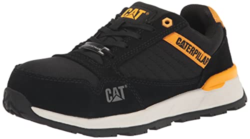 Cat Footwear Women's Venward Composite Toe Industrial Shoe, Black/CAT Yellow, 10