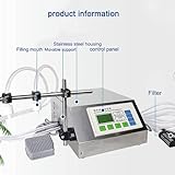 WZUOPG Máquina De Llenado De Líquidos, Cantidad De Llenado De Control De Pantalla De Microcomputadora LCD, Máquina De Llenado Cuantitativa De Líquidos CNC, para Yogur, Jugo De Frutas, BEB