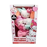 Hello Kitty and Friends - 12-inch Plush Valentine’s Bouquet - 9 Plush - Officially Licensed Product from Jazwares - Ages 6+