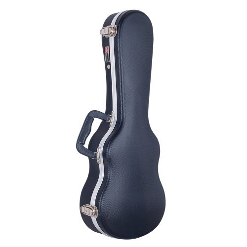 Crossrock, 0-String Concert Ukulele, Super lightweight ABS Molded Hard Case in Black, (CRA860CUBK)