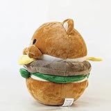 Hamburger Bear Plush 8 inches Soft Cute Design Cheese Burger for Decoration Food Party Gift