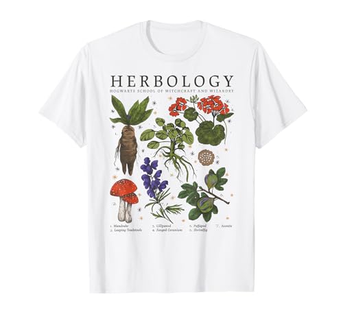 Harry Potter Herbology Plants Short Sleeve T-Shirt