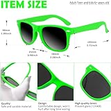 72 Pack 12 Color Neon Sunglasses Party Favors Bulk,80’s Retro Style Perfect Colorful Novelty Sun glasses Set for Birthday Party Supplies,Beach,Pool Party Favors,Goody Bag Favors for Kids Adults